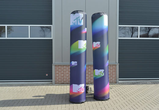 Buy inflatable MTV pillars. Order your inflatable advertising pillars now online at JB Inflatables America 