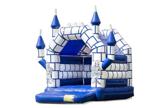 Small indoor bouncy castle in theme castle for children for sale. Available at JB Inflatables America online