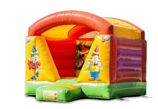 Small inflatable party-themed bounce house with roof for kids for sale. Buy bounce houses now at JB Inflatables America online