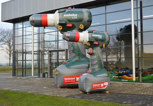 Order Metabo Drilling Machines inflatable product enlargement. Buy inflatable 3D objects now online at JB Inflatables America