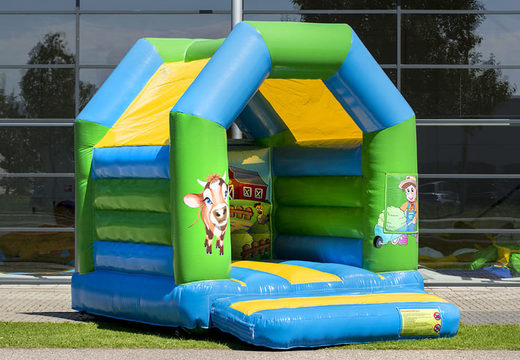 Midi inflatable bouncer in farm theme for kids to buy. Order bouncers at JB Inflatables America online