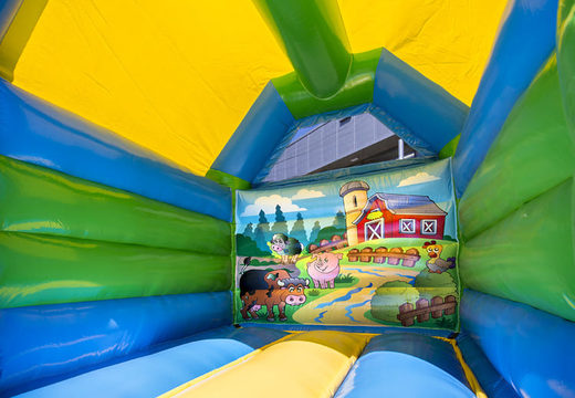 Midi bounce house with farm theme to buy. Buy bounce houses at JB Inflatables America online