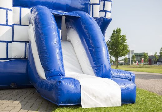 Midi multifun bounce house for commercial use in castle theme to purchase for kids. Bounce houses are for sale at JB Inflatables America online