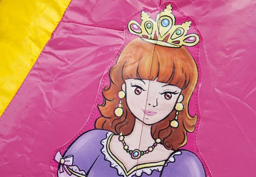 Mini-roofed princess-themed bounce house to buy. Visit JB Inflatables America online