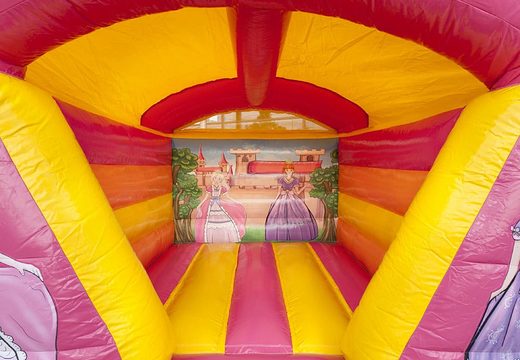 Mini inflatable bouncy castle for kids in princess theme for sale. Buy bouncy castles at JB Inflatables America online