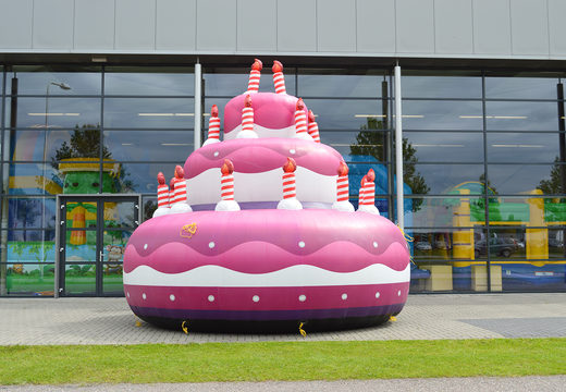 Order large inflatable cake product enlargement. Get your inflatable blow-ups online at JB Inflatables America