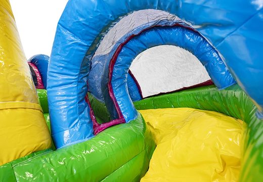 Order mini inflatable with slide flamingo bounce house with slide for children. Buy inflatable bounce houses online at JB Inflatables America