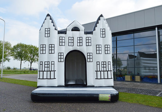 Buy custom Staverden Castle bounce houses in your own corporate identity online at JB Inflatables America. Request a free design for inflatable bounce houses in your own corporate identity now
