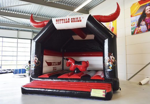 Order now custom Buffalo Grill Bounce houses at JB Promotions America. Custom made inflatable advertising bouncers in different shapes and sizes for sale
