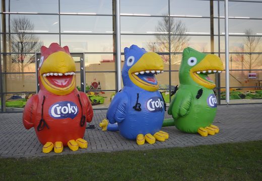 Purchase inflatable Croky mascot eye-catcher. Order inflatable 3D objects now online at JB Inflatables America