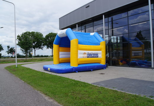 Order now custom Amptmeijer Mortgages a frame bouncer at JB Promotions America. Request free design for inflatable advertising bounce houses in your own corporate identity
