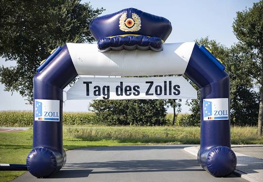 Custom zoll start & finish inflatable archway for sport events to buy at JB Promotions America; specialist in inflatable advertising items such as finish arches