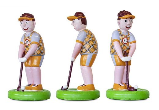 Abraham Golfer inflatable product enlargement order. Buy your inflatable 3D objects now online at JB Inflatables America