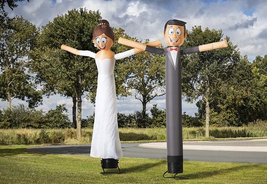 Buy the 4m skydancer wedding couple online at JB Inflatables America now. All standard inflatable air dancers are super fast delivered