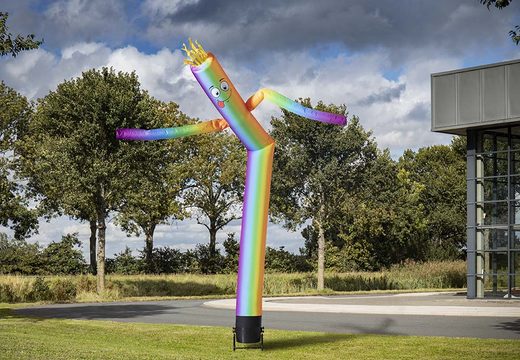 Buy the 6m vertical rainbow skydancer online at JB Inflatables America now. Buy standard inflatables tubes for every event