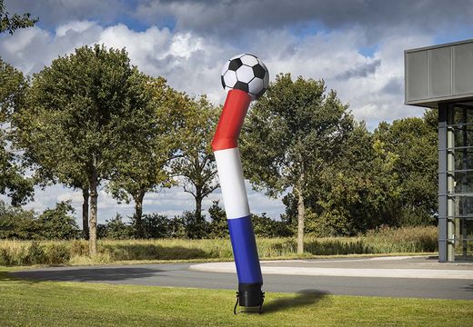 Buy the skydancer with 3d ball of 6m high in red white blue online at JB Inflatables America. Order this skydancer directly from our stock
