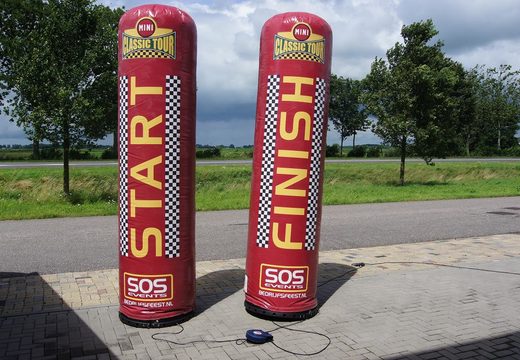 Start-Finish inflatable pillar order online. Buy your inflatable columns at JB Inflatables America 