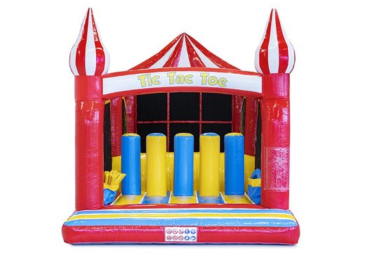 Order bounce house with obstacle course and tic tac toe game for kids. Buy ibounce houses castles online at JB Inflatables America