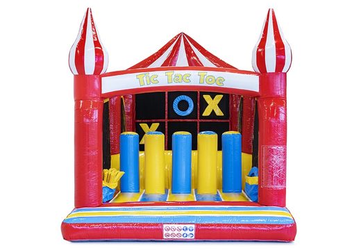 Buy bounce house with assult course and tic tac toe game for kids. Order inflatable bounce houses online at JB Inflatables America