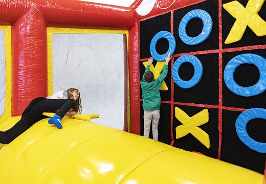 Buy bouncer with obstacle course and tic tac toe game for kids. Order inflatable bouncers online at JB Inflatables America