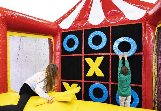 Buy bouncy castle with obstacle course and tic tac toe game for Kids. Order inflatable bouncy castles online at JB Inflatables America