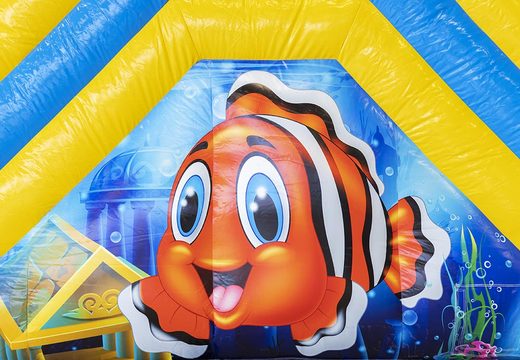 Order inflatable multiplay bounce house with roof in theme seaworld sea nemo for children at JB Inflatables America. Buy inflatable bounce houses online at JB Inflatables America