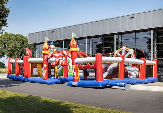 Buy large inflatable circus themed bounce house for kids. Order bounce houses online at JB Inflatables America