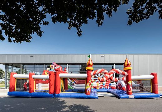 Order large inflatable bounce house in circus theme for children. Buy bounce houses online at JB Inflatables America
