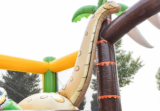 Buy colored inflatable park in jungle theme for kids. Order bounce houses online at JB Inflatables America