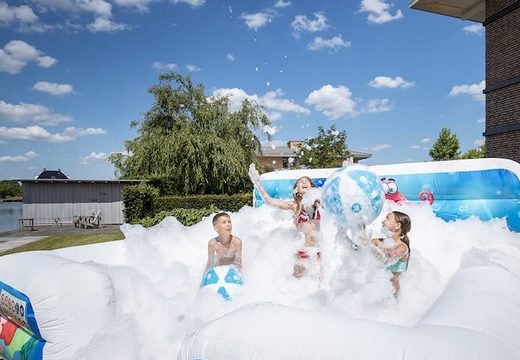 Order large inflatable open bubble boarding park bounce house with foam in the Seaworld theme for children. Buy inflatable bounce houses online at JB Inflatables America