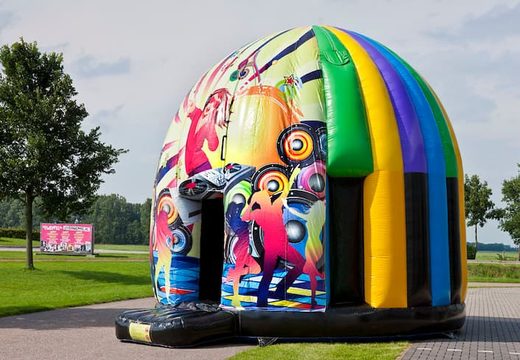 For sale disco multi-themed 5.5m bounce house for young and old. Order inflatable bounce houses online at JB Inflatables America