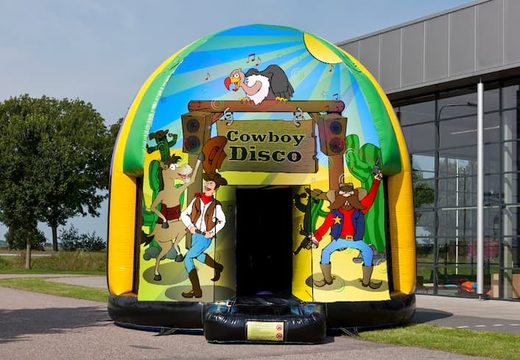 Multi-themed 5.5 meter  bouncy castle for sale in Cowboy theme for children. Order inflatable bouncy castles online at JB Inflatables America