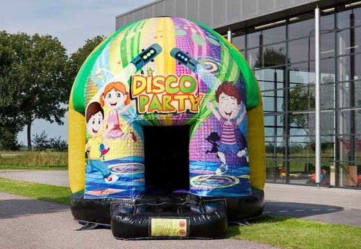Order disco multi-themed 5.5 meter bounce house in Kids party theme for children. Buy bounce houses online at JB Inflatables America