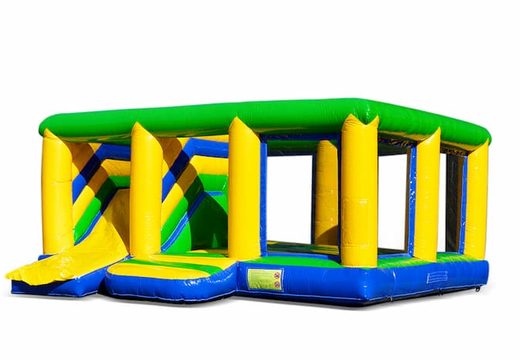 Buy large inflatable open multiplay indoor standard bounce house with slide for kids. Order inflatable bounce houses online at JB Inflatables America 
