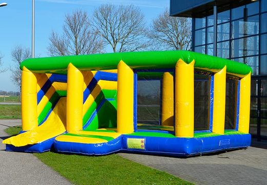 Buy standard indoor inflatable multiplay bounce house in theme for kids. Order bounce houses online at JB Inflatables America 