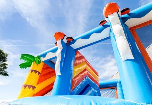 Buy a sea themed bounce house with a slide for kids. Buy bounce houses online at JB Inflatables America 