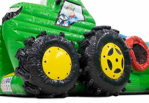 Buy play and fun tractor crawl tunnel bounce house for children. Order bounce houses online at JB Inflatables America 