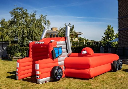 Opblaasbare schuim bubble park in thema truck kopen voor kinderen