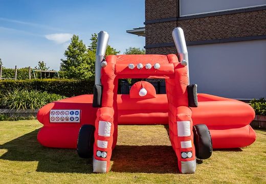 Opblaasbare schuim bubble park in thema truck te koop voor kinderen