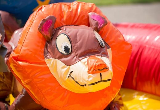 Playzone circus theme bouncer with plastic balls and 3D objects for kids. Buy bouncers online at JB Inflatables America 