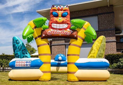 Bubble boarding park bouncy castle with a foam crane for children. Buy inflatable bounce houses online at JB Inflatables America