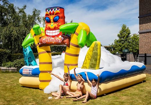 Order Bubble Park in Hawaii theme for children. Buy inflatable bouncers online at JB Inflatables America