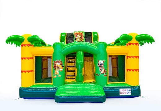 Order Slidebox Jungle bounce house with slide for kids. Buy inflatable bounce houses online at JB Inflatables America 