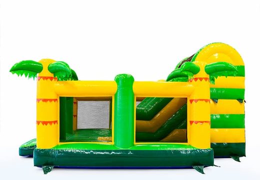Buy a Jungle themed slidebox bouncer with a slide for kids. Buy inflatable bouncers online at JB Inflatables America 