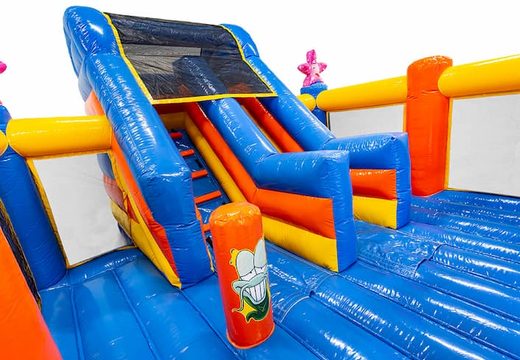 Order Slidebox Seaworld bouncer with slide for kids. Buy bouncers online at JB Inflatables America 