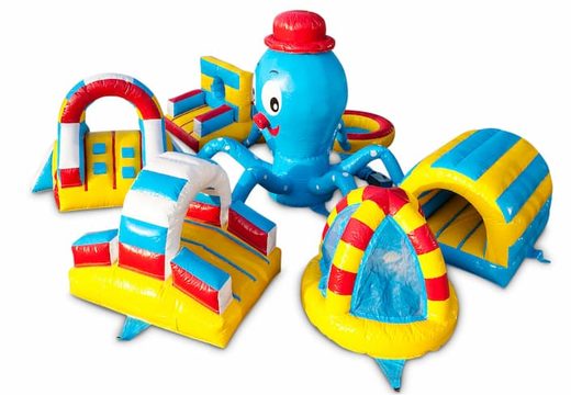 Buy inflatable play fun play island bounce house in octopus theme for children. Order bounce houses online at JB Inflatables America 