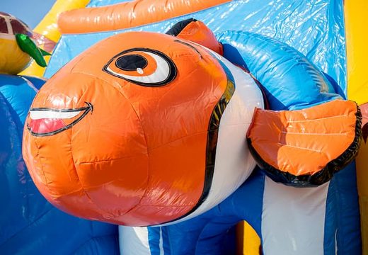 Order covered maxifun super bouncy castle with slide in the seaworld theme for children. Buy inflatable bouncy castles online at JB Inflatables America