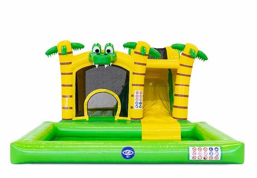 Buy indoor inflatable multiplay bounce house in crocodile theme for kids at JB Inflatables America. Order bounce houses online at JB Inflatables America
