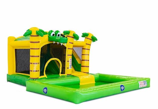 Order Jumpy happy splash crocodile bounce house from JB Inflatables at JB Inflatables America. Buy inflatable bounce houses online at JB Inflatables America