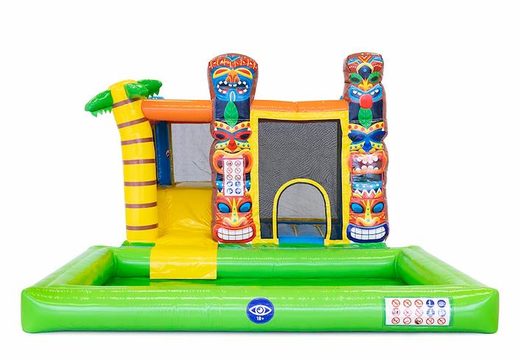 Buy Hawaii themed inflatable multiplay bouncer with or without a bath for children at JB Inflatables America. Order inflatable bouncers online at JB Inflatables America
